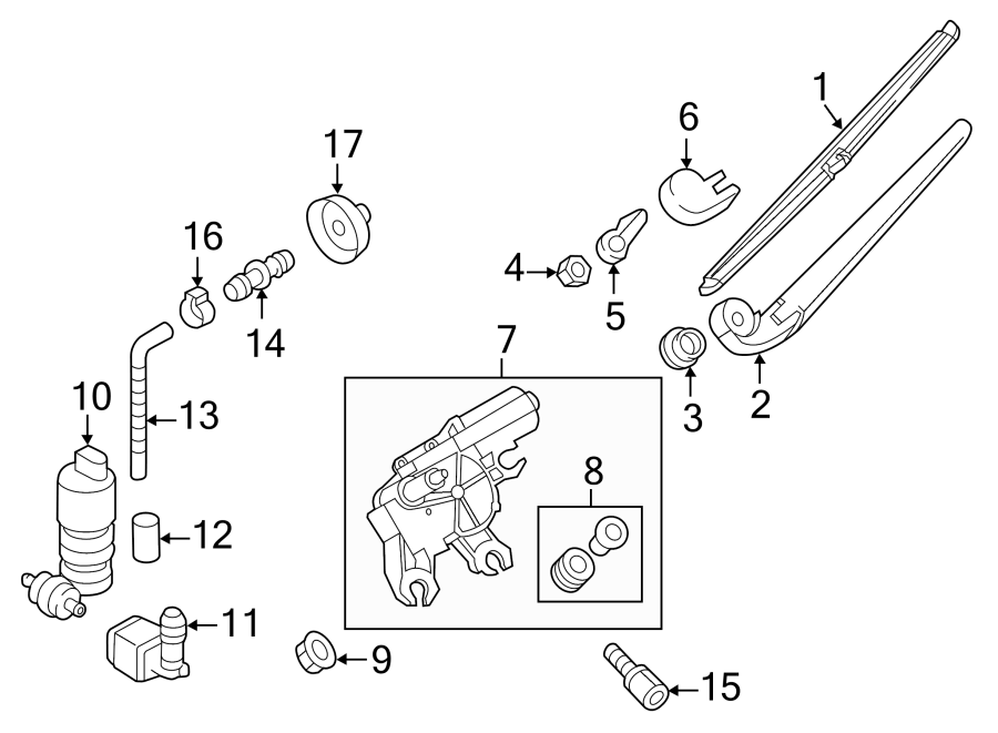 Volkswagen Touareg Hose. CONNECTOR. Washer. Elbow. (Front