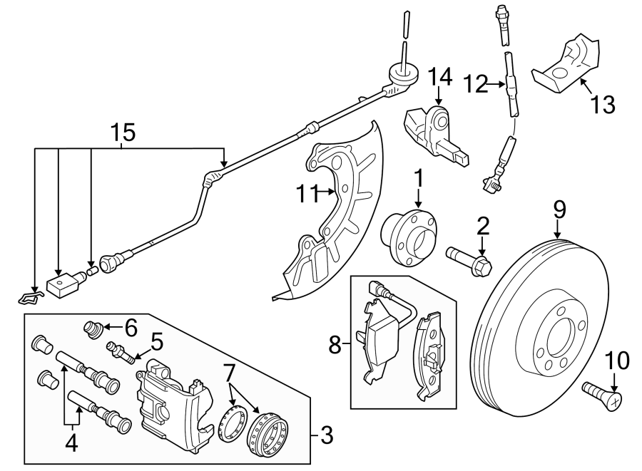 Volkswagen Jetta GLI Disc Brake Caliper - 1K0615124D ...