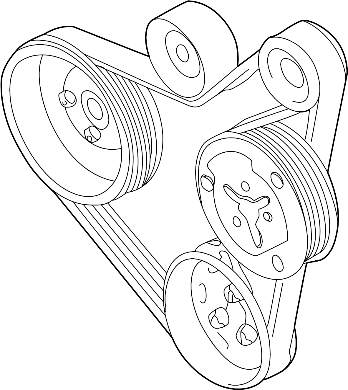 Volkswagen Jetta GLI Serpentine Belt - 06A260849C | Stone Mountain